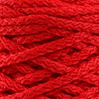 Шнур для вязания 100% полиэфир, ширина 5 мм 100м (красный) - фото 6643358
