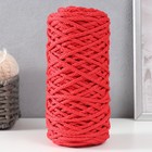 Шнур для вязания 100% полиэфир, ширина 5 мм 100м (красный) - фото 9844484
