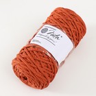 Шнур для вязания 100% полиэфир, ширина 5 мм 100м (терракот) - Фото 2