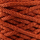 Шнур для вязания 100% полиэфир, ширина 5 мм 100м (терракот) - Фото 3