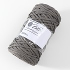 Шнур для вязания 100% полиэфир, ширина 5 мм 100м (серый) - Фото 2
