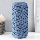 Шнур для вязания 100% полиэфир, ширина 5 мм 100м (джинса) - фото 6643384