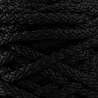 Шнур для вязания 100% полиэфир, ширина 5 мм 100м (чёрный) - фото 7097348