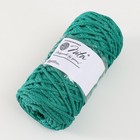 Шнур для вязания 100% полиэфир, ширина 5 мм 100м (изумрудный) - фото 6643386