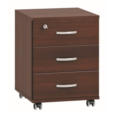 Тумба выкатная, 3 ящика, 454×482×562 мм, цвет орех мария луиза