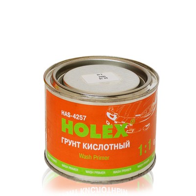 Грунт Holex Wash Primer 1:1, кислотный, без отвердителя, 0.5 л
