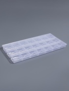 Органайзер для хранения мелочей, 21 отделение, 21.5×10.5×1.9 см, прозрачный - Фото 2