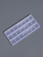 Органайзер для хранения мелочей, 21 отделение, 21.5×10.5×1.9 см, прозрачный - Фото 4