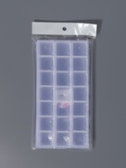 Органайзер для хранения мелочей, 21 отделение, 21.5×10.5×1.9 см, прозрачный - Фото 6