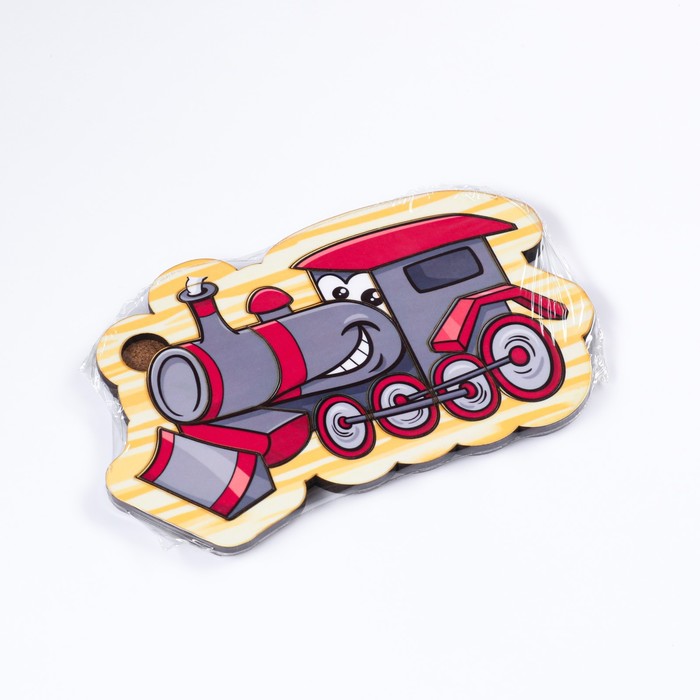 Пазлы деревянные "Паровоз", 13 деталей, 15х9.5 см 55264