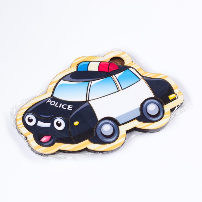 Пазлы деревянные "Полицейская машина", 12 деталей, 14.5х10 см 55265