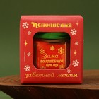 Новогодняя свеча в банке «Зима - волшебное время», аромат лесные ягоды, 5,5 х 5 х 5,5 см. - фото 9068496