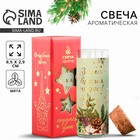 Ароматическая свеча новогодняя «Зима — время для сказки», мята, 9×3.5 см - Фото 1