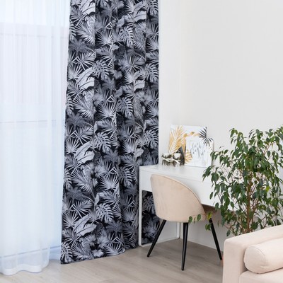Штора портьерная «Этель. Тропики», 270×300 см