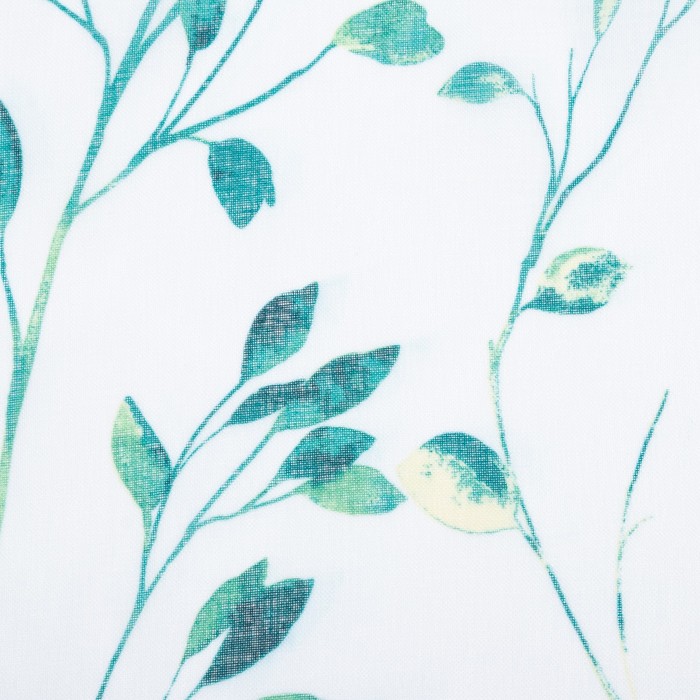 Тюль Этель Green leaves, на шторной ленте 280х270 см, 70гр/м2, 100% п/э - фото 1907481612