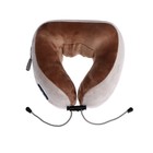 Массажная подушка Luazon LEM-06, 2 вида массажа, ИК-подогрев, 3.7 Вт, АКБ, коричневая - Фото 4