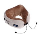 Массажная подушка Luazon LEM-06, 2 вида массажа, ИК-подогрев, 3.7 Вт, АКБ, коричневая - Фото 2