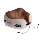 Массажная подушка Luazon LEM-06, 2 вида массажа, ИК-подогрев, 3.7 Вт, АКБ, коричневая - Фото 6