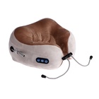 Массажная подушка Luazon LEM-06, 2 вида массажа, ИК-подогрев, 3.7 Вт, АКБ, коричневая - Фото 8