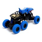 Джип радиоуправляемый DINO, 1:16, 4WD, работает от аккумулятора, цвет синий 7695415 - фото 428185