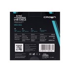 Кабель Crown CMCU-3016L, Lightning - USB, 2 А, 1 м, зарядка/передача данных, чёрный - фото 51483798 Кабель Crown CMCU-3016L, Lightning - USB, 2 А, 1 м, зарядка/передача данных, чёрный - фото 51483798