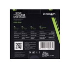 Кабель Crown CMCU-3016C, Type-C - USB, 2 А, 1 м, зарядка/передача данных, черный - фото 51479527 Кабель Crown CMCU-3016C, Type-C - USB, 2 А, 1 м, зарядка/передача данных, черный - фото 51479527