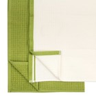 Набор кухонных полотенец, размер 40x60 см, цвет экрю-зеленый 2 шт - Фото 2