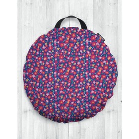 Подушка сидушка «Цветочная феерия», декоративная, d = 52 см