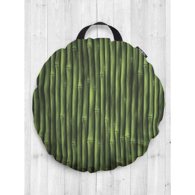 Подушка сидушка «Бамбуковые стебли», декоративная, d = 52 см