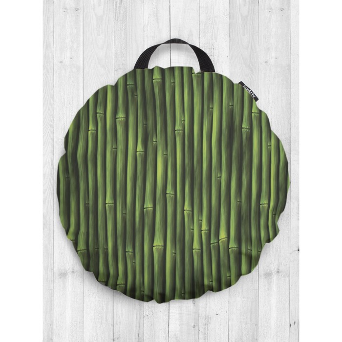 Подушка сидушка «Бамбуковые стебли», декоративная, d = 52 см - Фото 1
