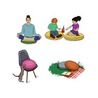 Подушка сидушка «Цветочная тарелка», декоративная, d = 52 см - Фото 3