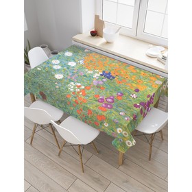 Скатерть на стол «Цветущий сад», прямоугольная, оксфорд, размер 120х145 см