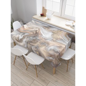 Скатерть на стол «Мраморные вихри», прямоугольная, оксфорд, размер 120х145 см