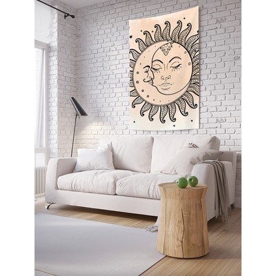 Декоративное панно с фотопечатью «Луна и Солнце», вертикальное, размер 100х150 см