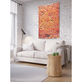 Декоративное панно с фотопечатью «Кирпичная стенка», вертикальное, размер 150х200 см