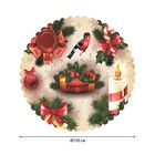 Скатерть на стол «Новогодний дух», круглая, сатен, d = 150 см - Фото 2