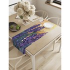 Дорожка на стол «Лаванда на рассвете», оксфорд, размер 40х145 см - фото 294377740