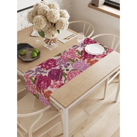 Дорожка на стол «Множество роз», окфорд, размер 40х145 см