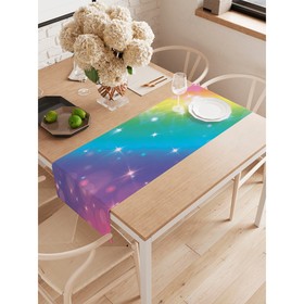 Дорожка на стол «Радужное сияние», окфорд, размер 40х145 см