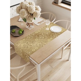 Дорожка на стол «Золотистый перелив», окфорд, размер 40х145 см