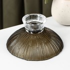 Ваза стеклянная для фруктов «Фейерверк», 350 мл, 15×7.5 см, цвет серый - Фото 3