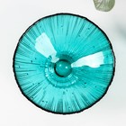 Ваза стеклянная для фруктов «Фейерверк», 350 мл, 15×7.5 см, цвет изумрудный - Фото 2