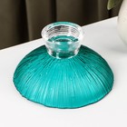 Ваза стеклянная для фруктов «Фейерверк», 350 мл, 15×7.5 см, цвет изумрудный - Фото 3