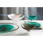 Ваза для фруктов «Фейерверк», 1.4 л, 25×10 см, стекло, цвет изумрудный - Фото 5