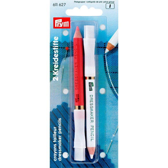 Меловые карандаши 11 см белый/розовый Prym - фото 280602977