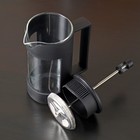 Чайник заварочный френч - пресс «Футуризм», 350 мл, стекло, цвет чёрный - Фото 2