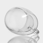 Кружка с двойными стенками Magistro, 470 мл, стекло, прозрачная - Фото 4