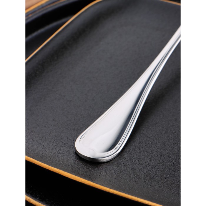 Вилка столовая «Миддлтон», длина 19 см, толщина 3 мм, цвет серебряный - фото 1911769411