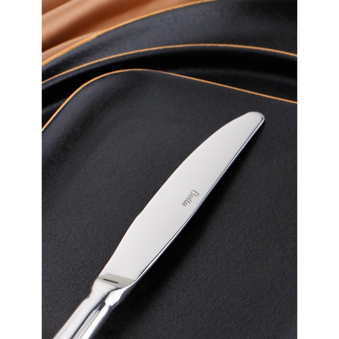 Нож десертный «Миддлтон», длина 20,7 см, толщина 8 мм, цвет серебряный - фото 1889843705