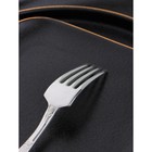 Вилка десертная «Беркли», длина 17 см, толщина 2.5 мм, нержавеющая сталь, серебристая - Фото 4